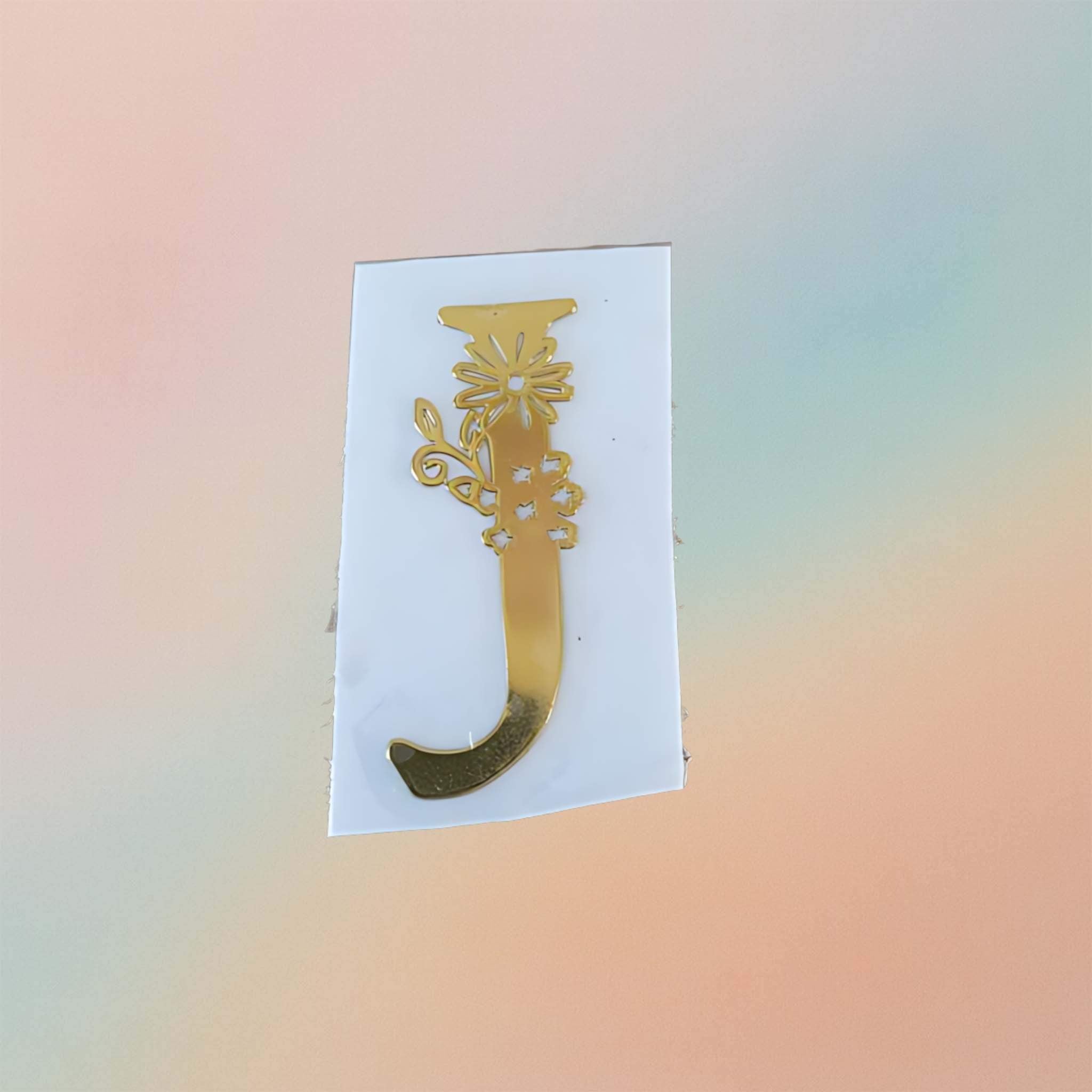 Metal Sticker - Initial alphabet