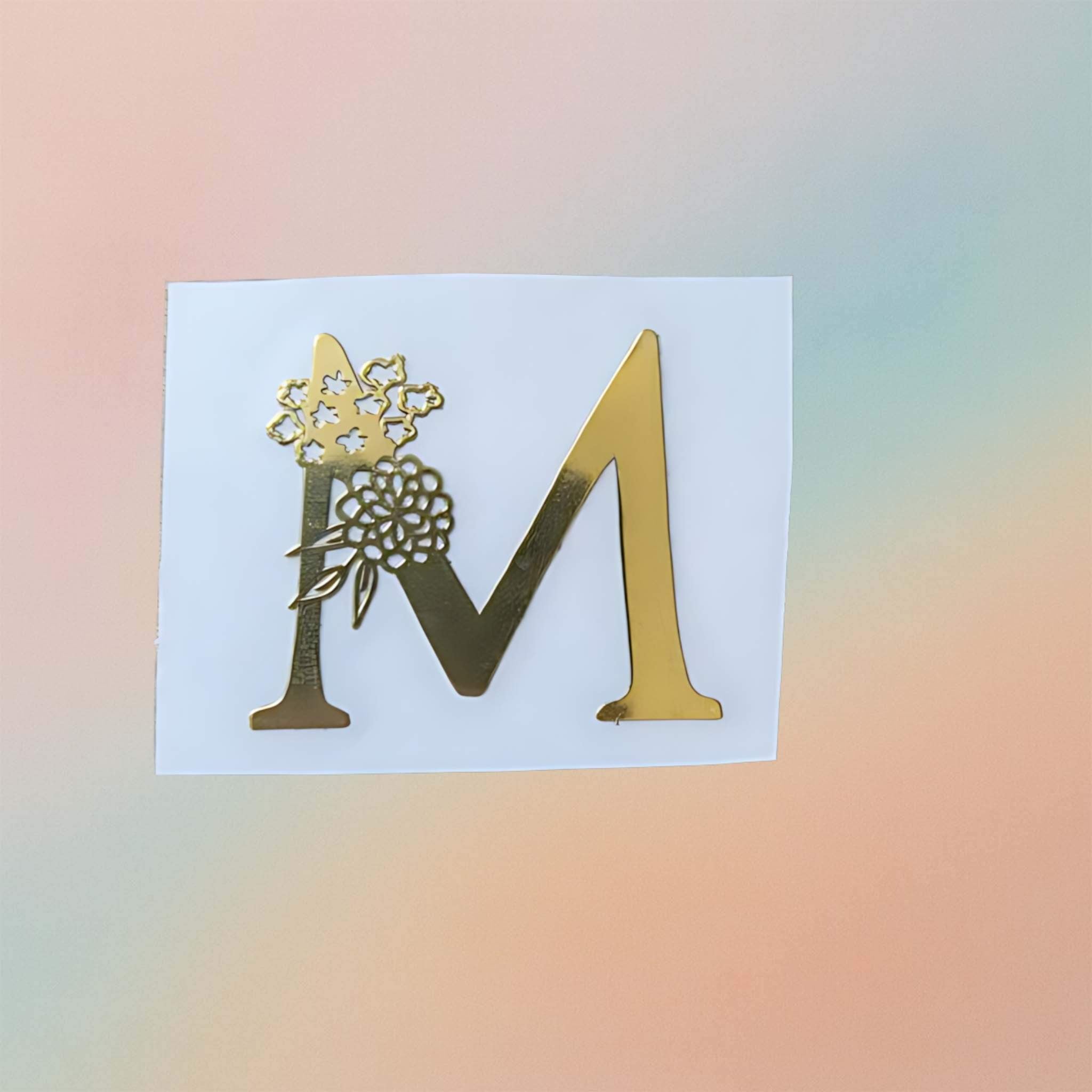 Metal Sticker - Initial alphabet