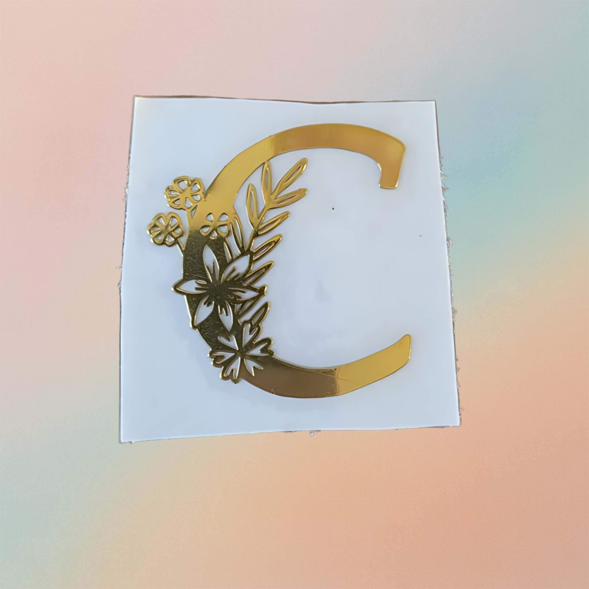 Metal Sticker - Initial alphabet