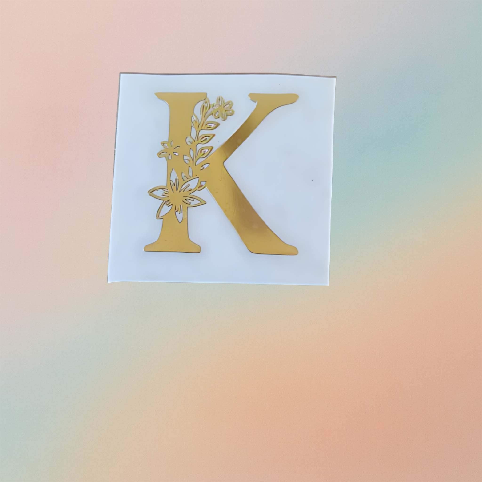 Metal Sticker - Initial alphabet