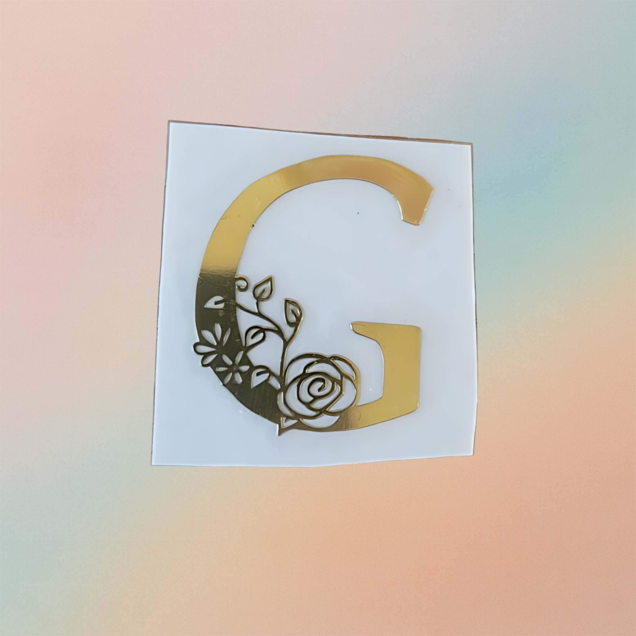 Metal Sticker - Initial alphabet