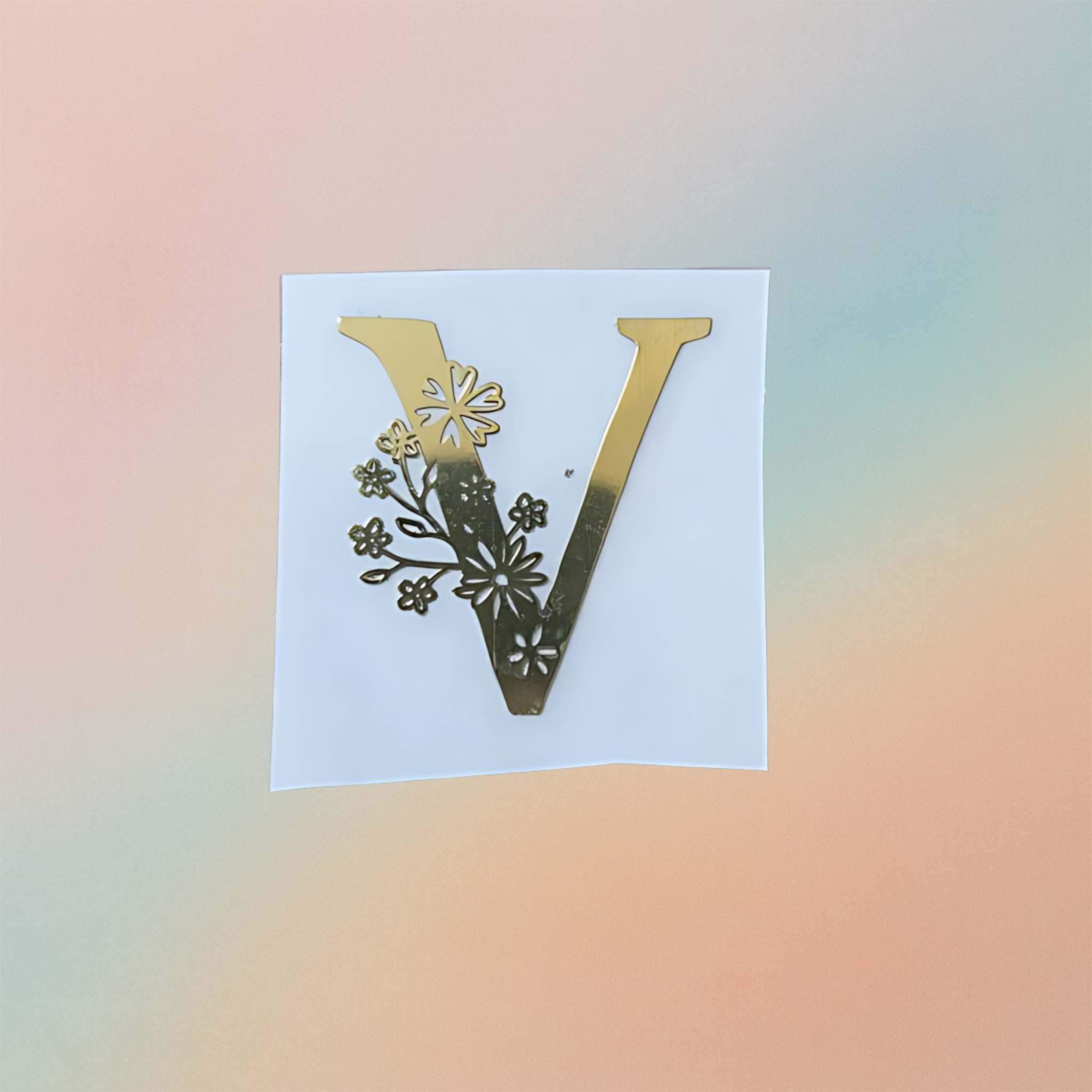 Metal Sticker - Initial alphabet