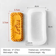 Lotus Biscuit Mini Cookies For Candle, Resin, Gypsum, Handmade Baking Cake Decorating & Art Crafts Making Silicone Molds