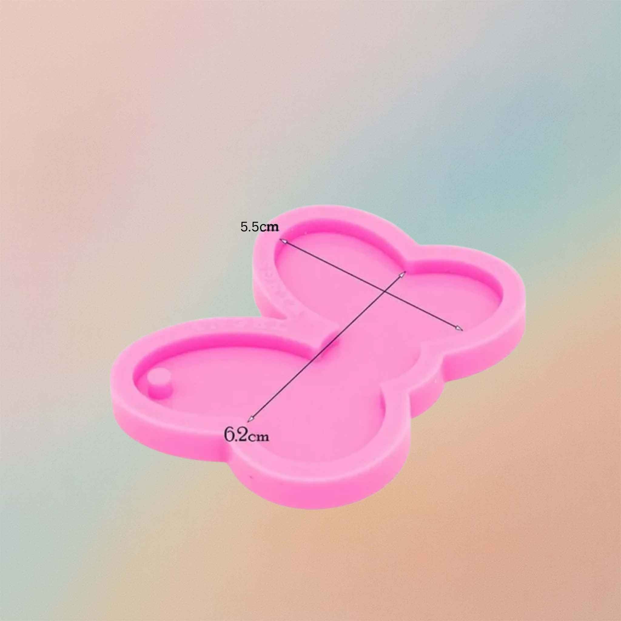 Minnie Bow Keychain Crystal Mirror Mold For Resin DIY