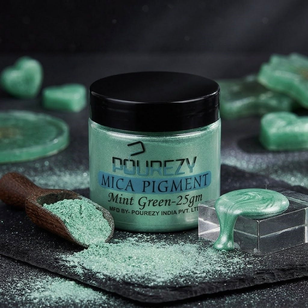 Pourezy Mica Pigment 25gm- Mint Green