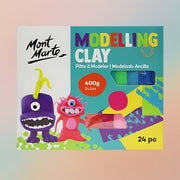 Mont Marte Modelling Clay 400g (14.1oz) 24pcs
