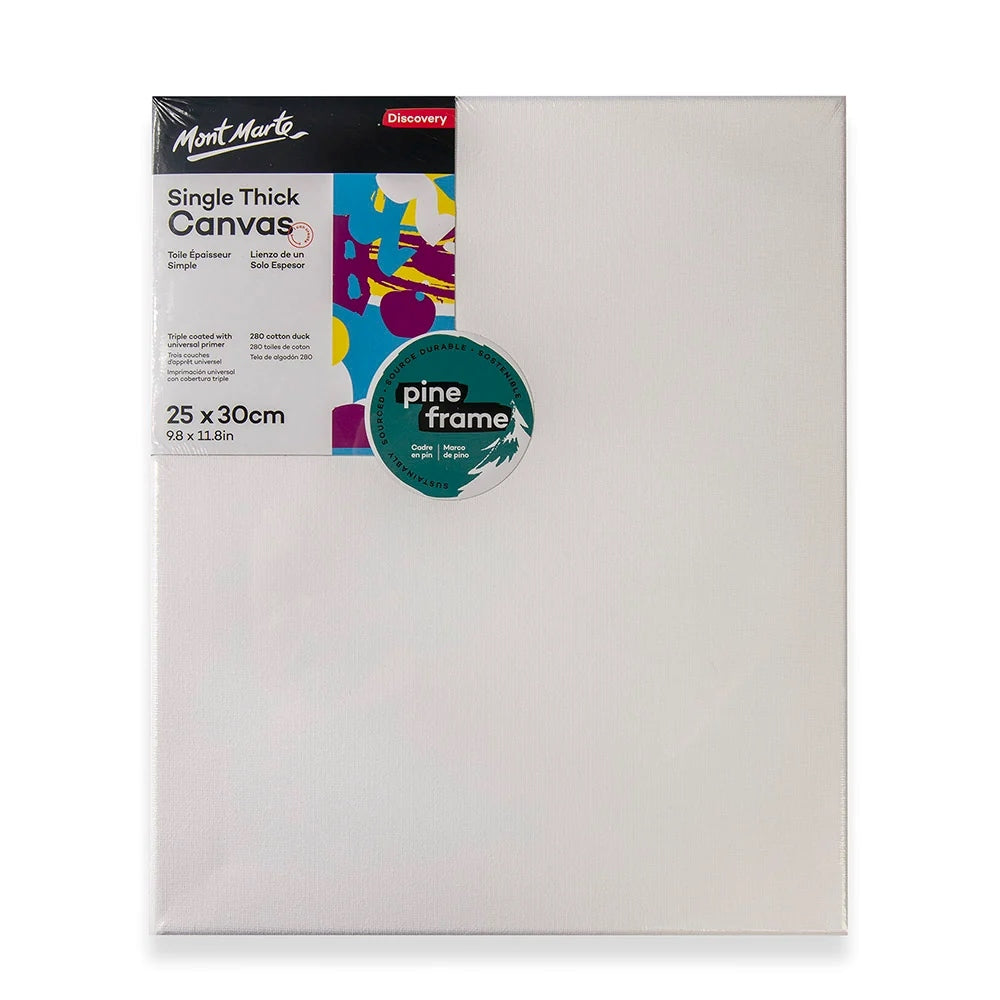 Mont Marte Single Thick Canvas Discovery 25 x 30cm (9.8 x 11.8in)