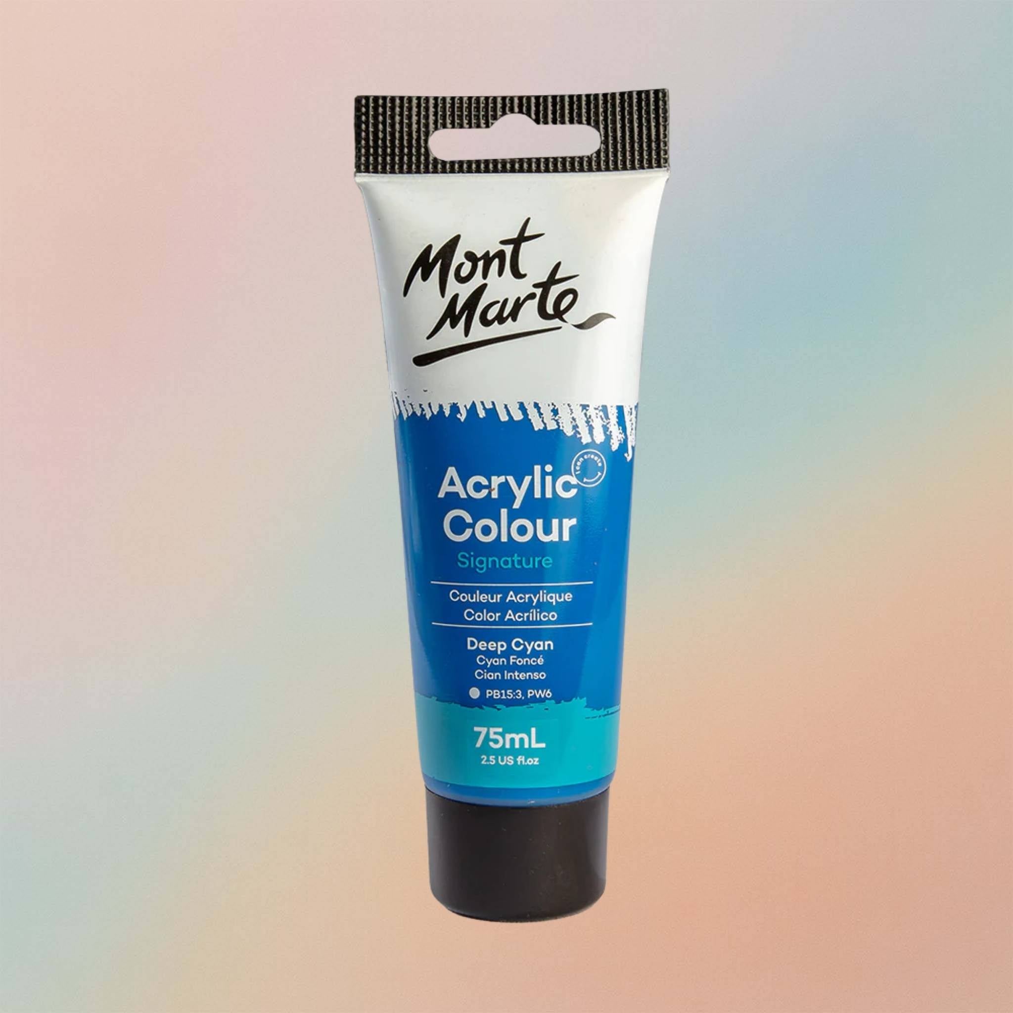 طلاء أكريليك مون مارت سيجنتشر ٧٥ مل - سماوي غامق