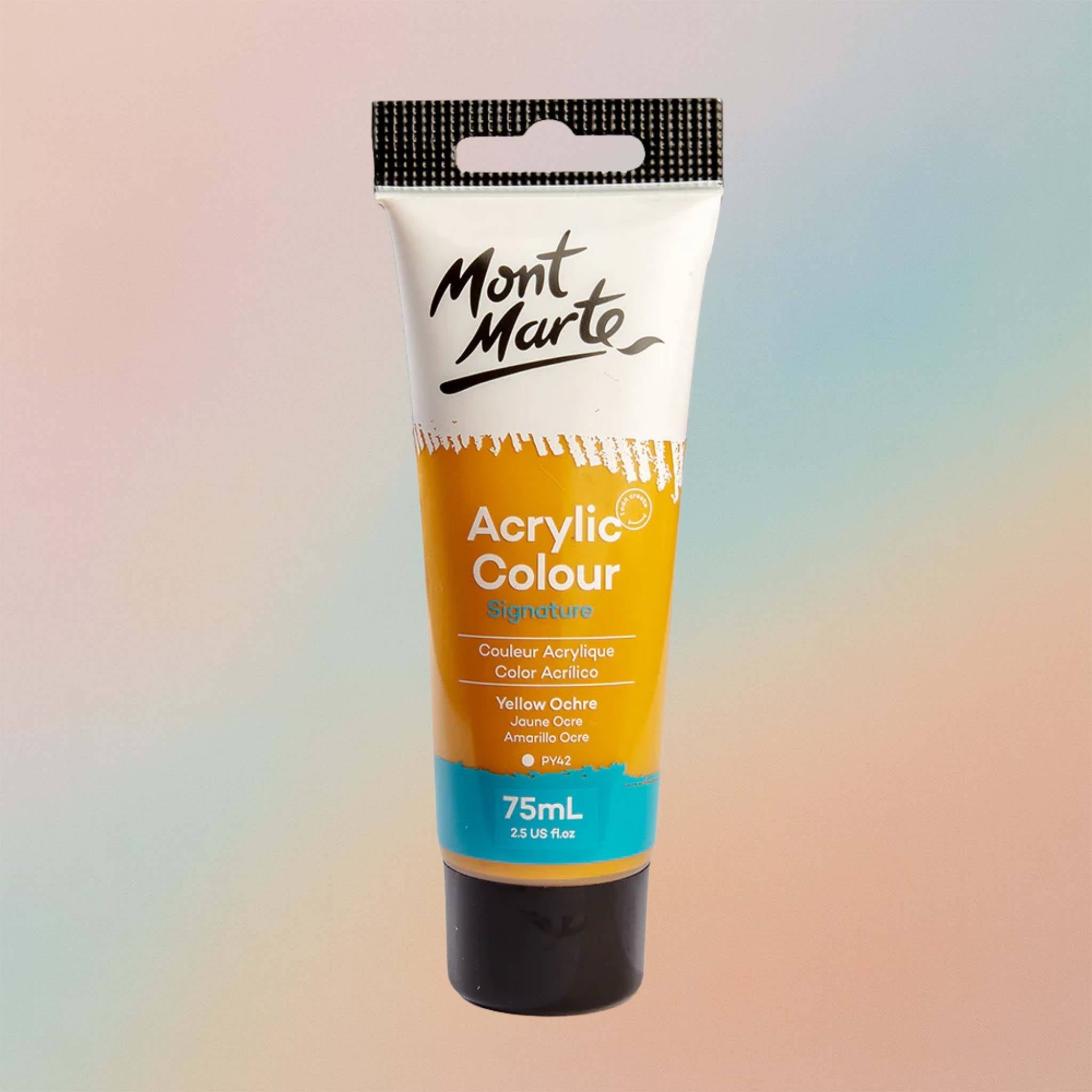 طلاء أكريليك مون مارت سيجنتشر 75 مل - أصفر مغرة