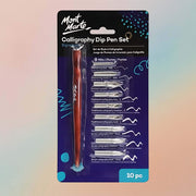 Mont Marte Calligraphy Dip Pen Set Signature 10pcs