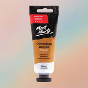 Mont Marte Dimension Acrylic Paint 75ml - Brilliant Red