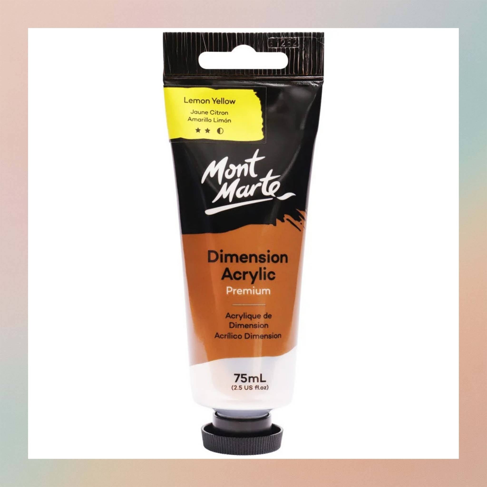 طلاء أكريليك مونت مارت ديمينشن 75 مل - أصفر ليموني