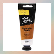 طلاء أكريليك مونت مارت ديمينشن 75 مل - أصفر متوسط