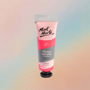 Mont Marte Fluoro Acrylic Paint Premium 50ml - Pink