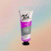 Mont Marte Fluoro Acrylic Paint Premium 50ml - Purple