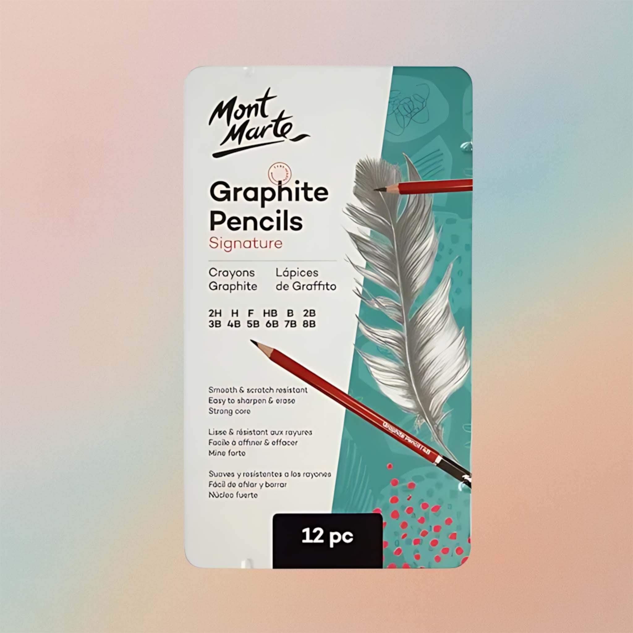 Mont Marte Graphite Pencils Signature 12pcs
