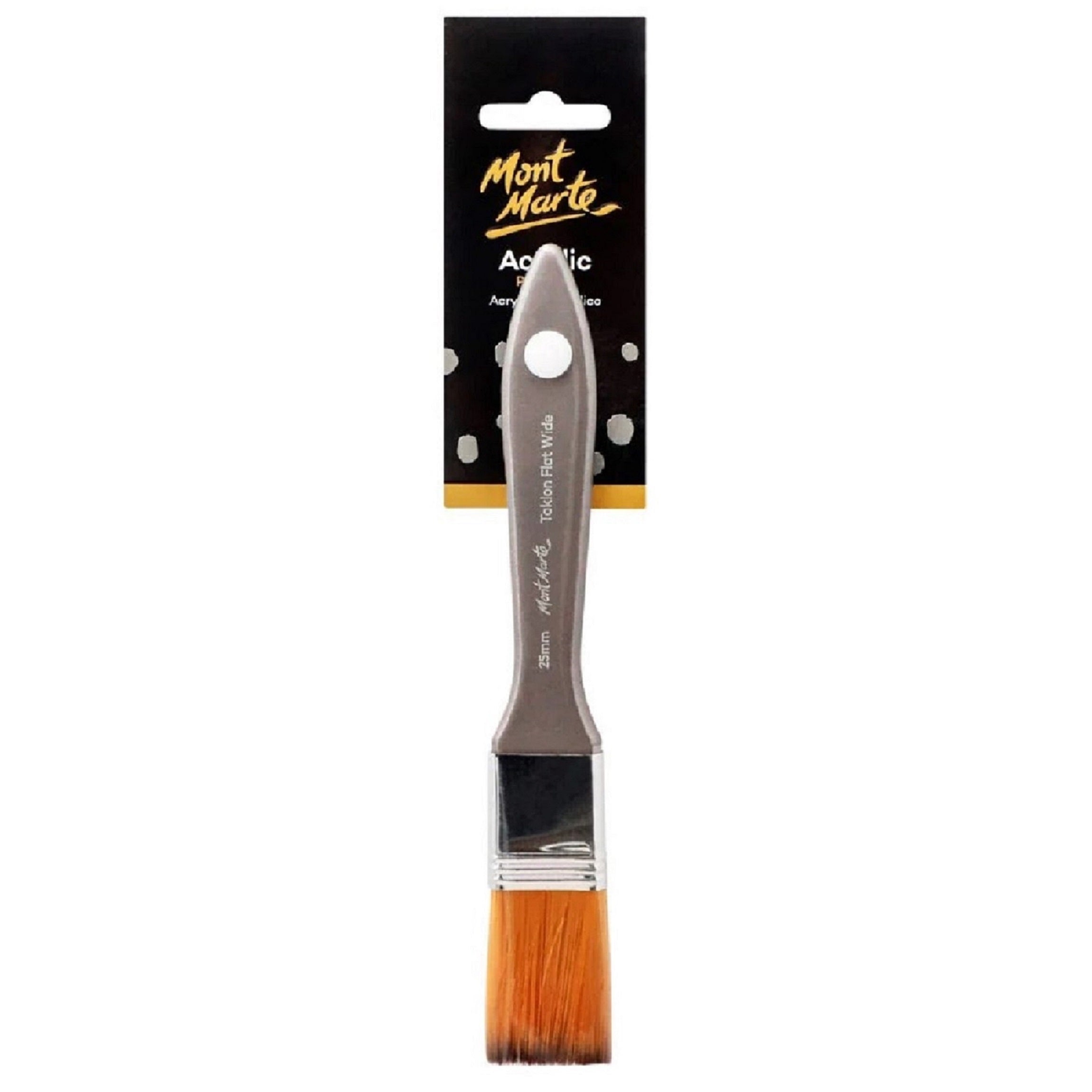 Mont Marte Artist Acrylic Brush Premium Taklon Flat Wide 25mm