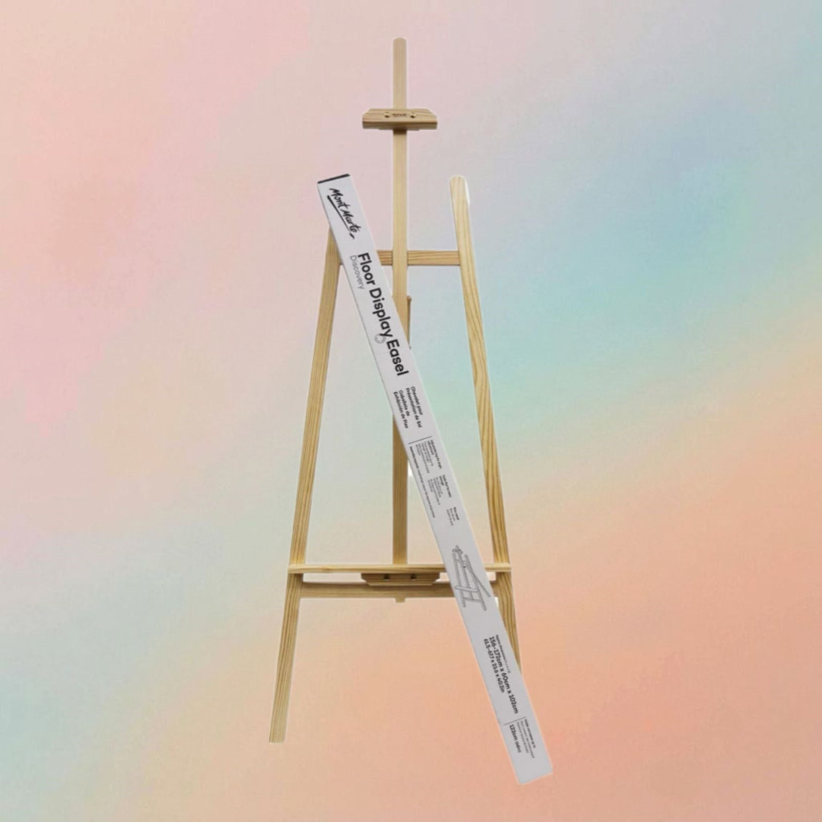 Mont Marte Floor Display Easel Pine Discovery 172cm