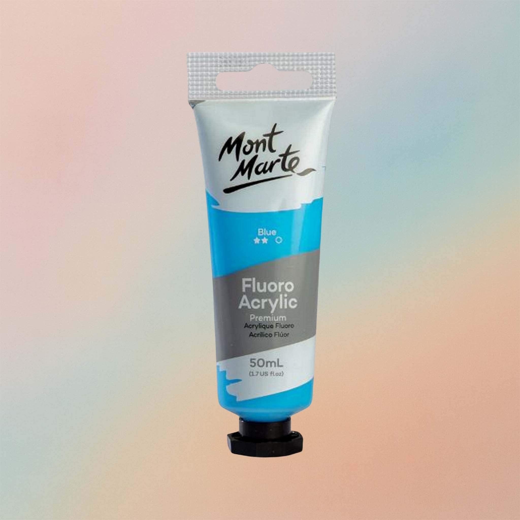 Mont Marte Fluoro Acrylic Paint Premium 50ml - Blue
