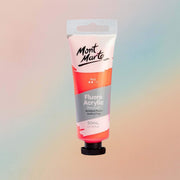 Mont Marte Fluoro Acrylic Paint Premium 50ml - Red