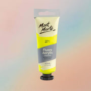 Mont Marte Fluoro Acrylic Paint Premium 50ml - Yellow