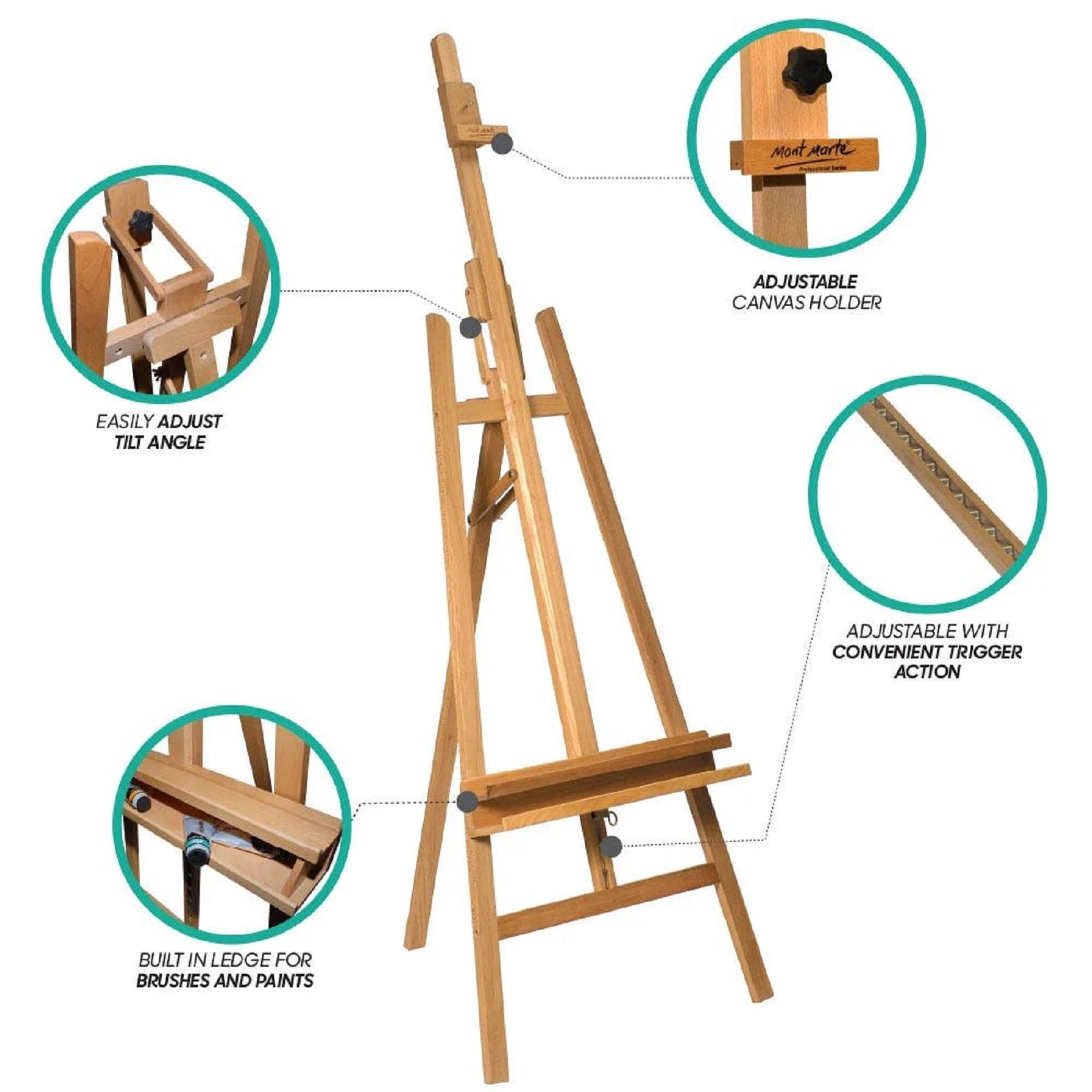 Mont Marte Tilting Floor Easel