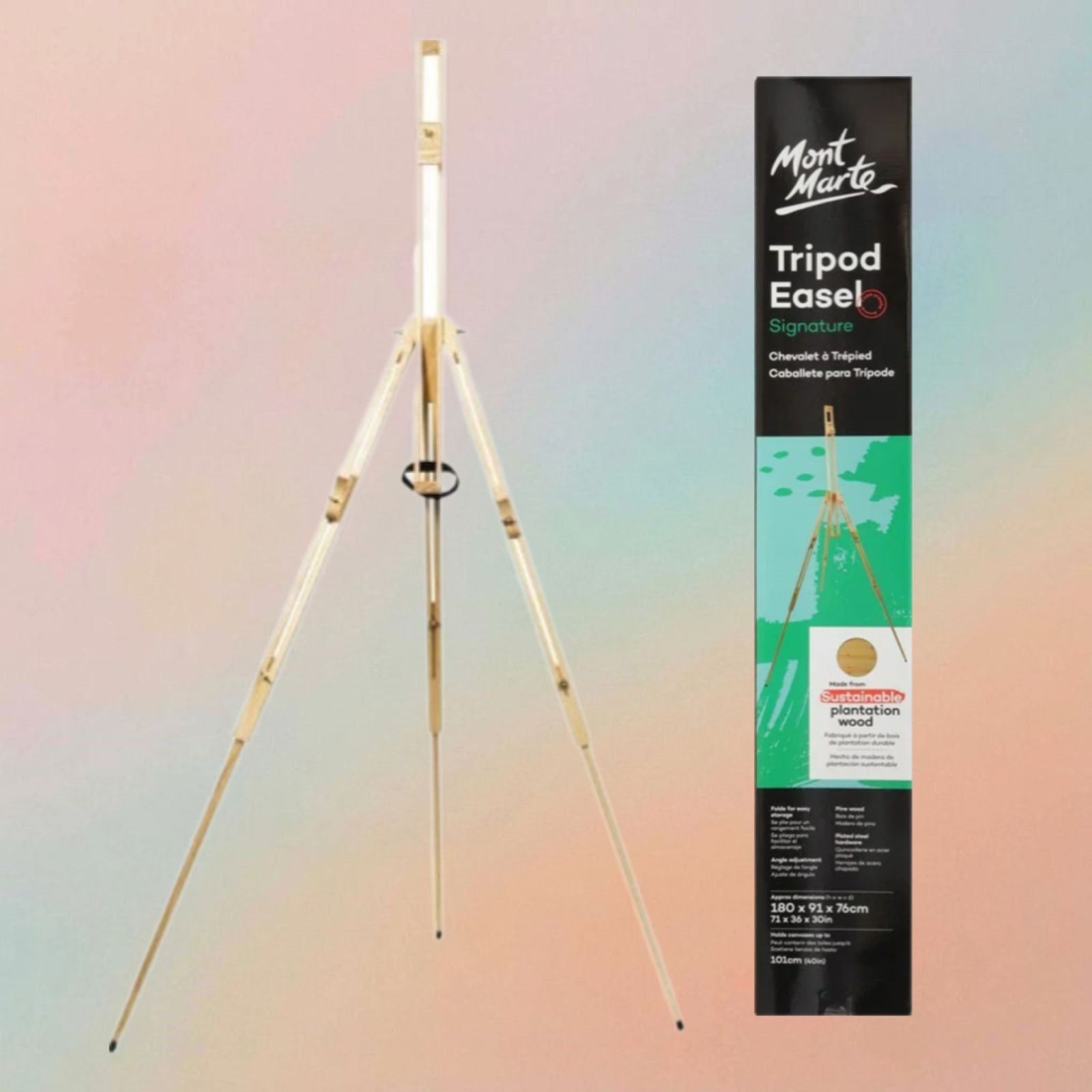 Mont Marte Tripod Easel Signature Pine Wood