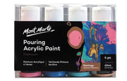 Mont Marte Pouring acrylic Paint set Premium 4pcs x 60ml - Flamingo