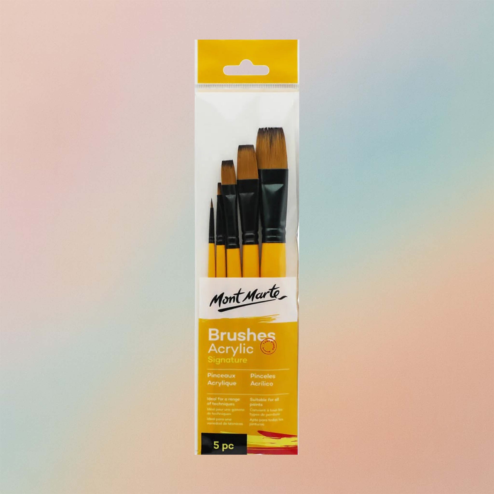Mont Marte Acrylic Brushes Signature 5pcs