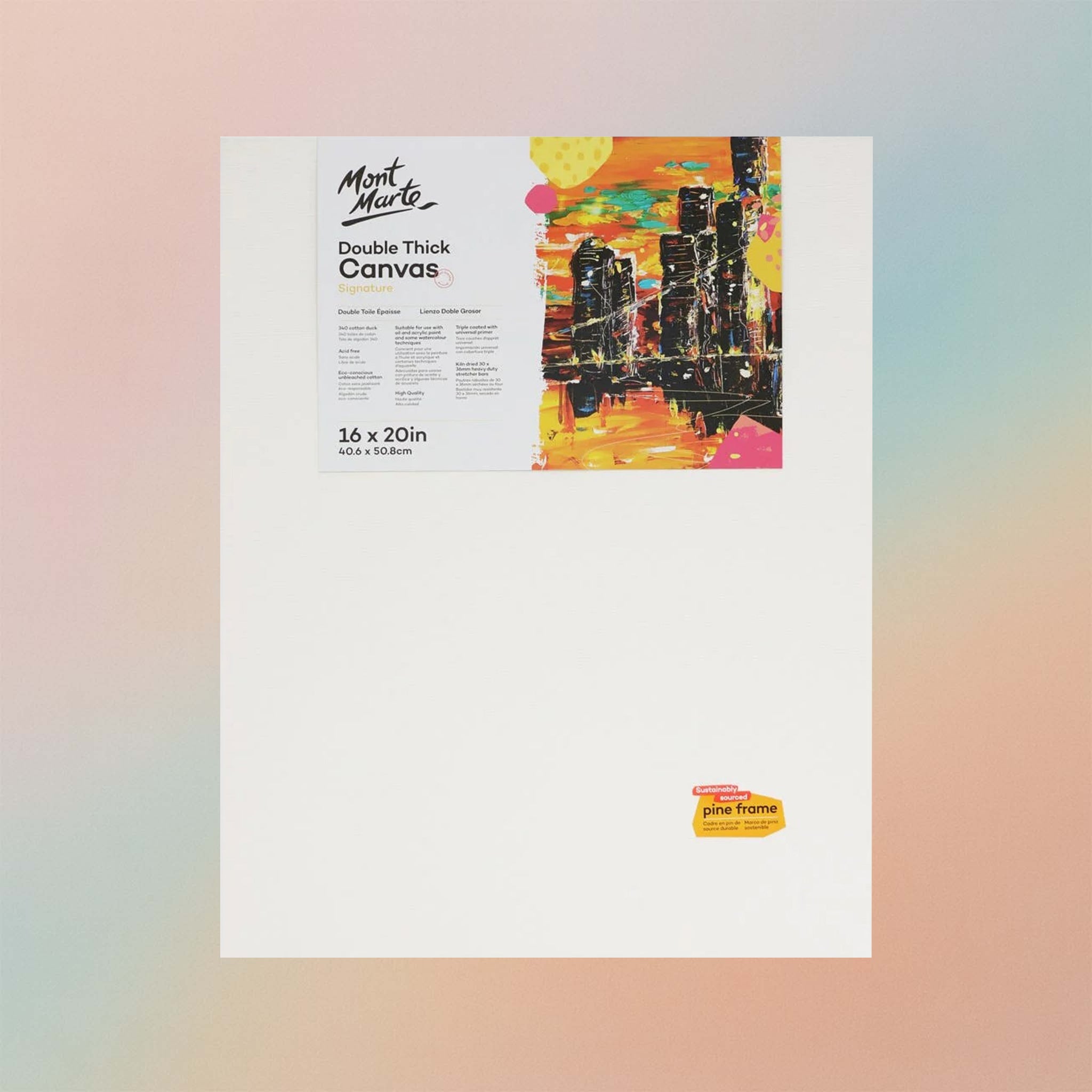 Mont Marte Double Thick Canvas Signature 40.6 x 50.8cm (16 x 20in)