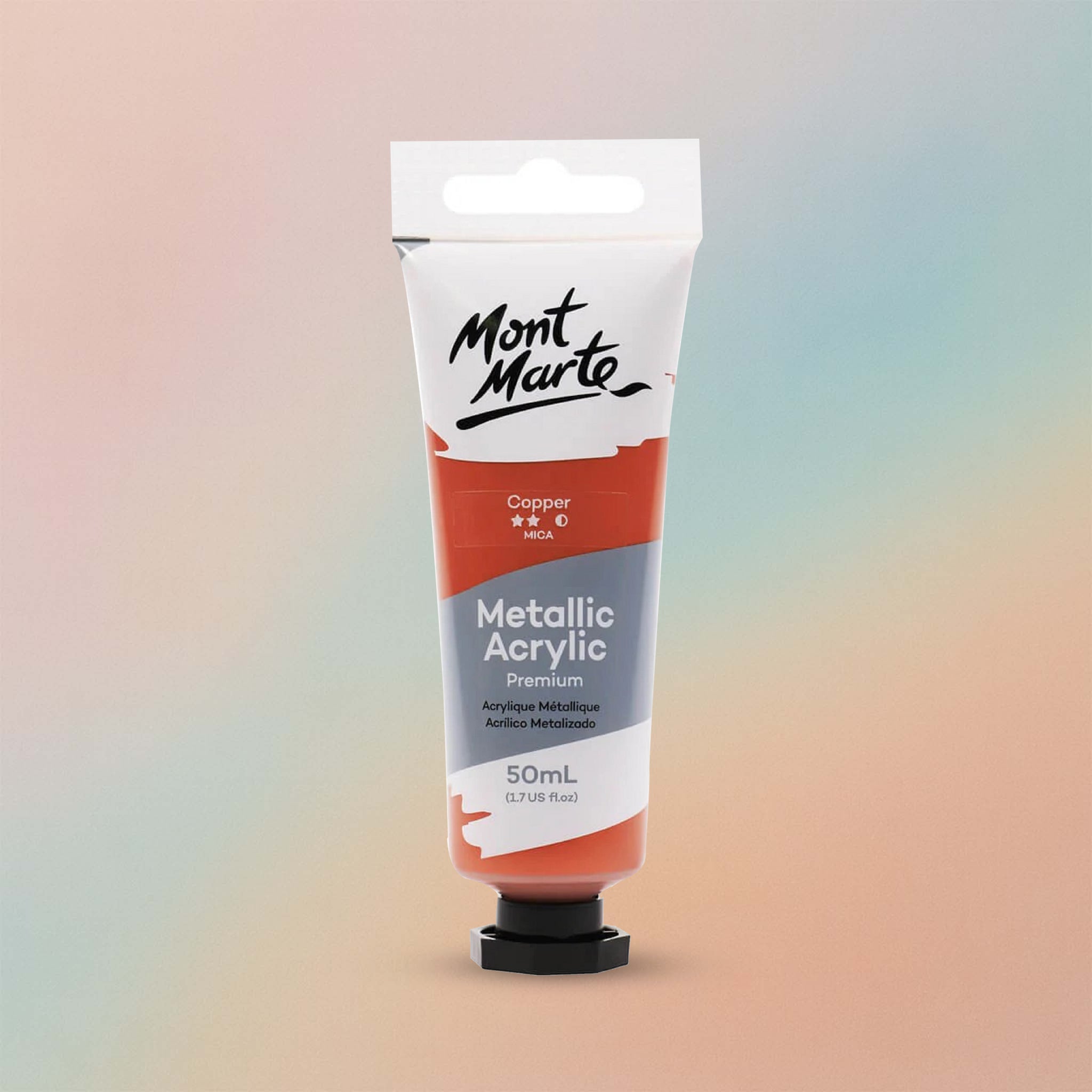 Mont Marte Metallic Acrylic Paint Premium 50ml - Copper