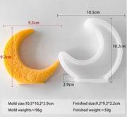 3D Crescent Moon Star Arch Door Ramadan Mould Style 2 Silicone Mold Soap