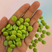 Mosaic Tile Sweetee Glass Dome Round Glossy-Green