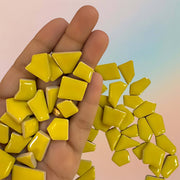 Mosaic Tiles Ceramic Irregular Shape -Yellow
