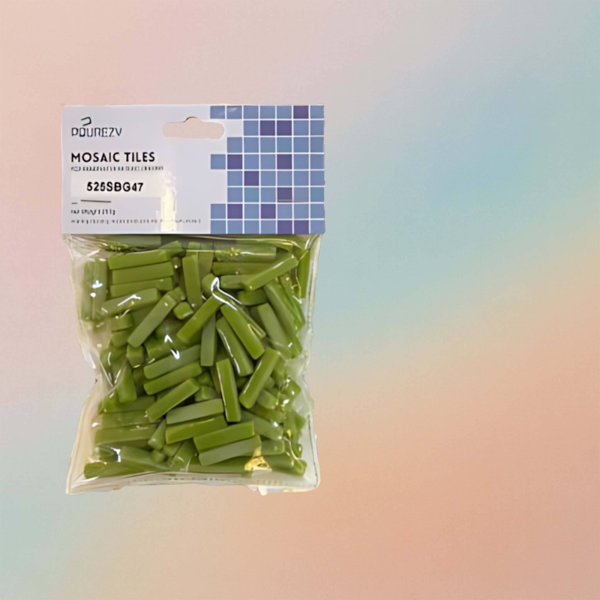 Mosaic Tiles Sweetee Glass Rectangle Glossy - Green