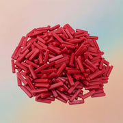 Mosaic Tiles For DIY Art Crafts Sweetee Glass Rectangle Glossy -Red