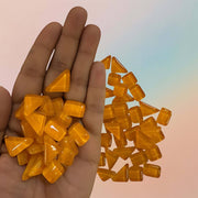 Mosaic Tiles Crystal Glass Multi Size Glossy - Orange