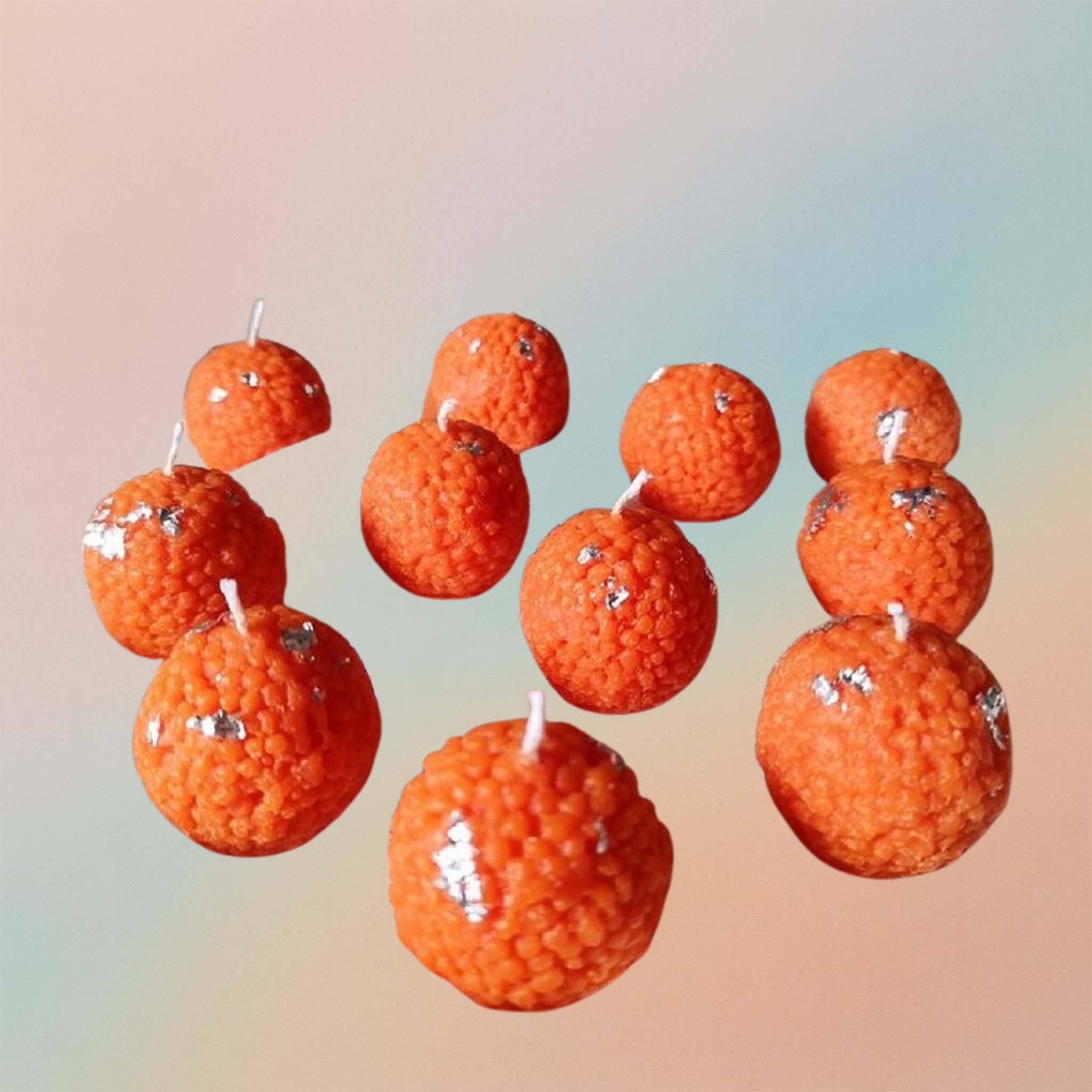 Motichoor Laddu Shape Silicone Candle Making Mould