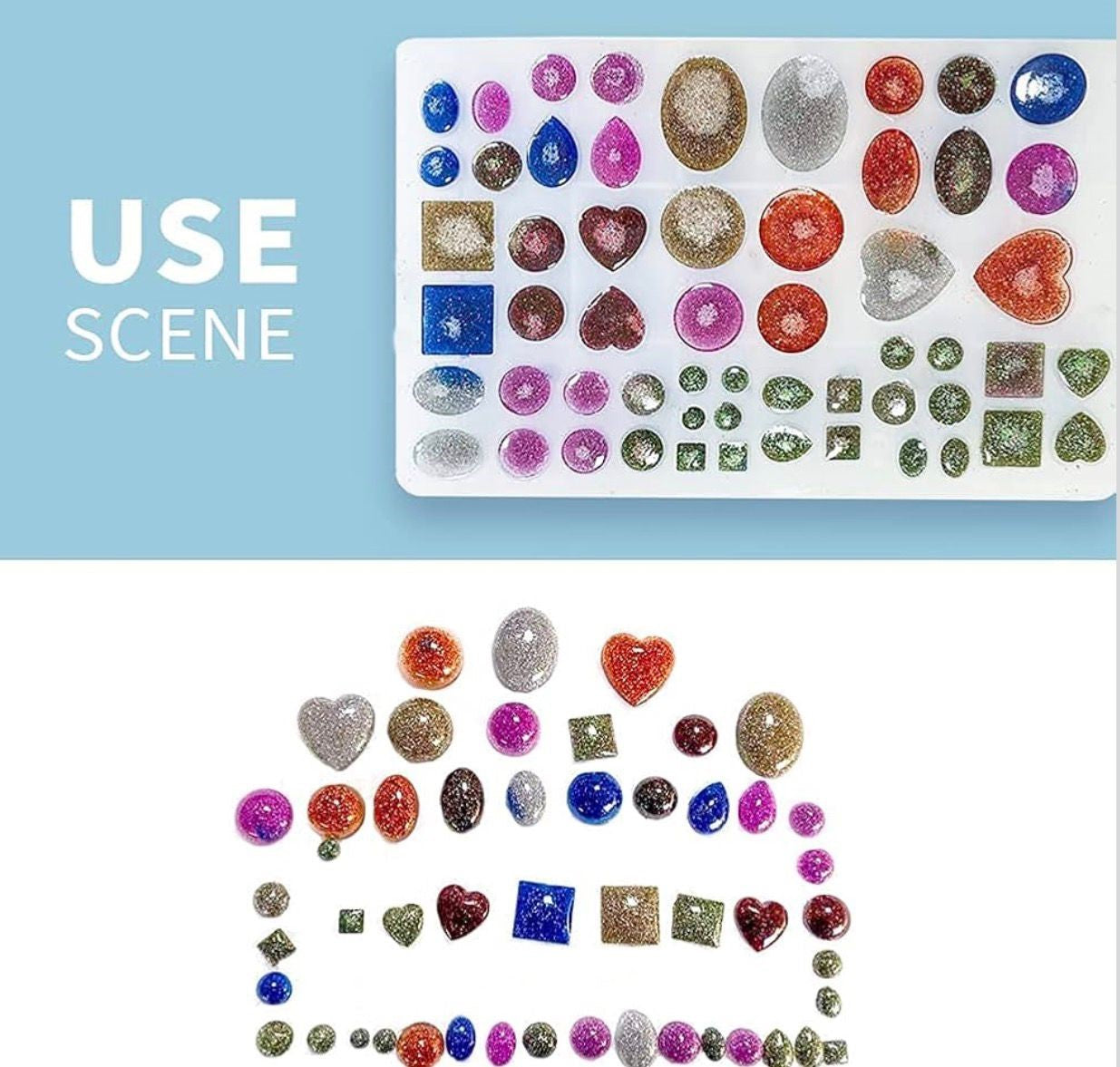Multi Cavity Mixed Shape Jewelery Mould