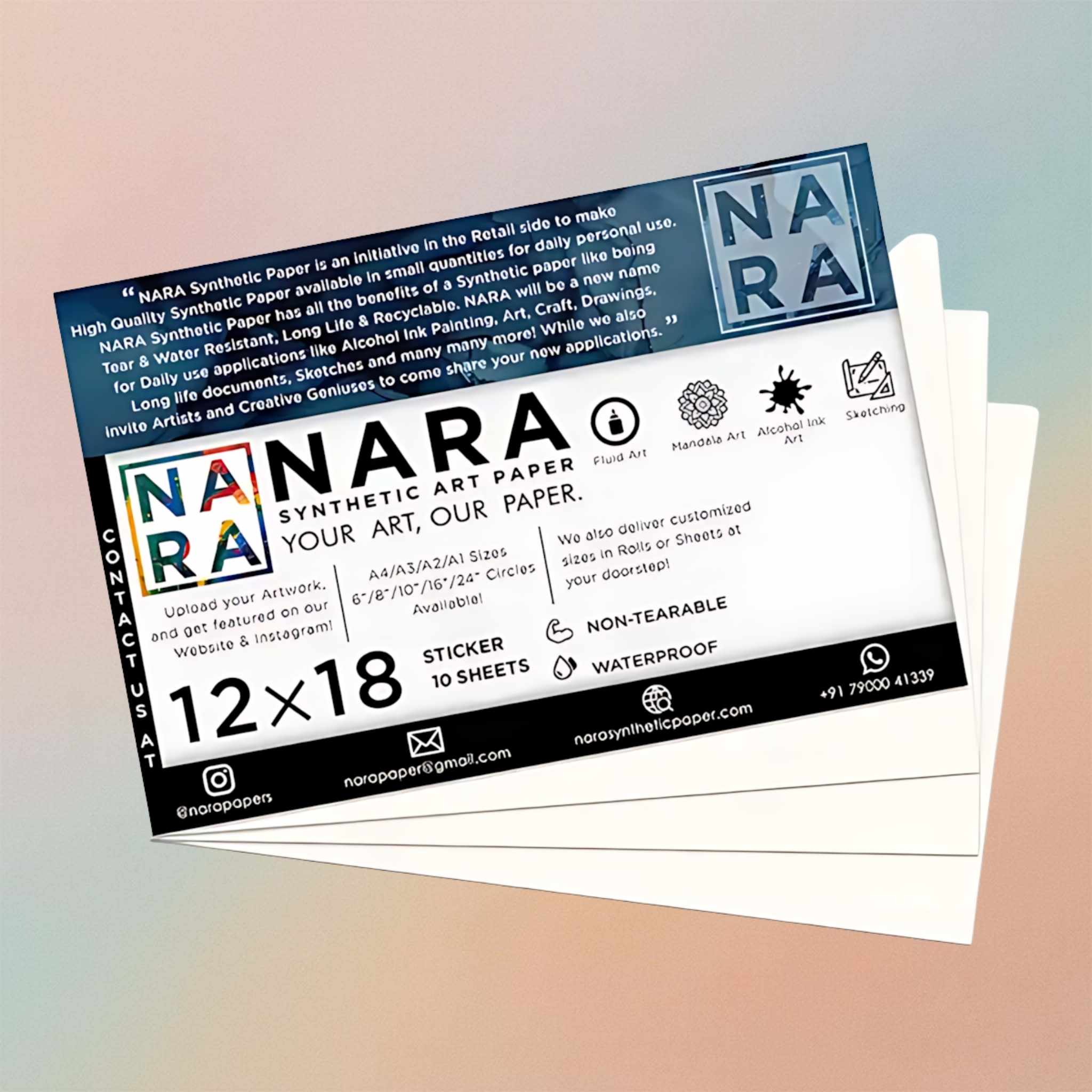 Nara  Stickers 12”x 18”