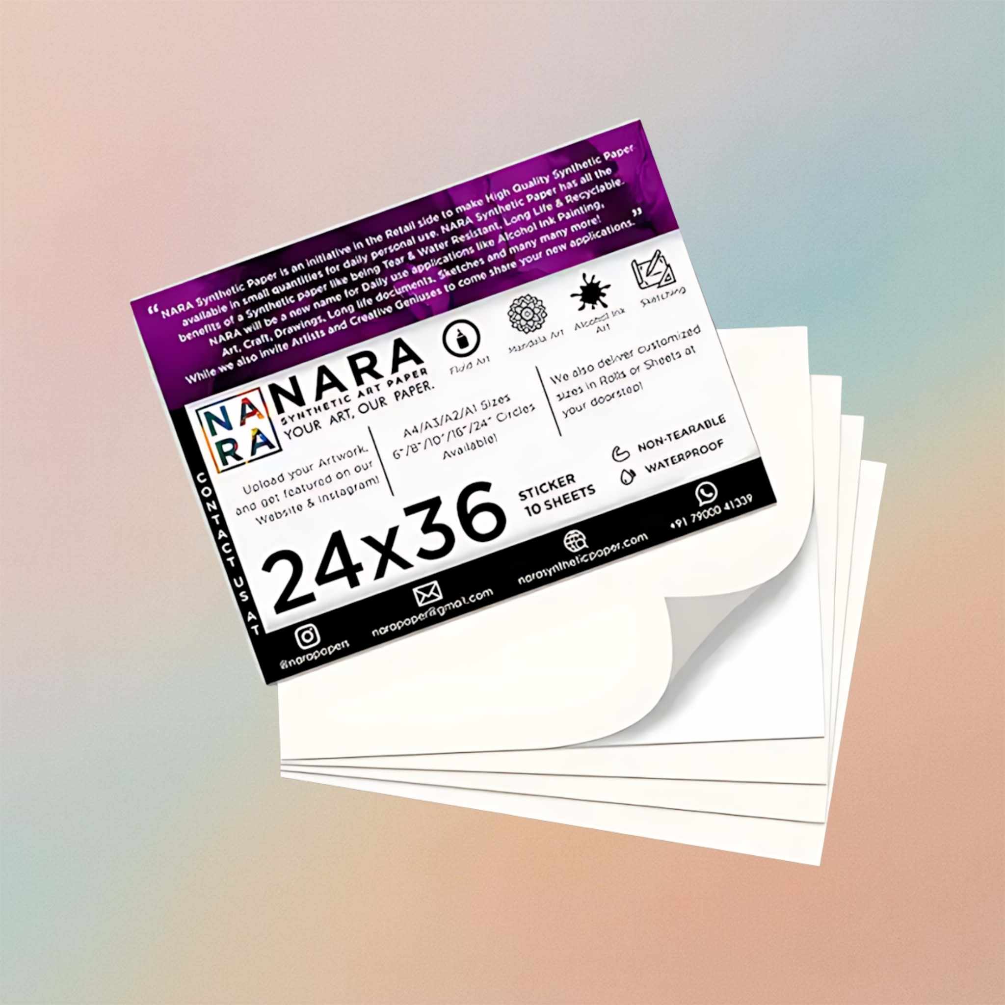 Nara  Stickers 24”x 36”