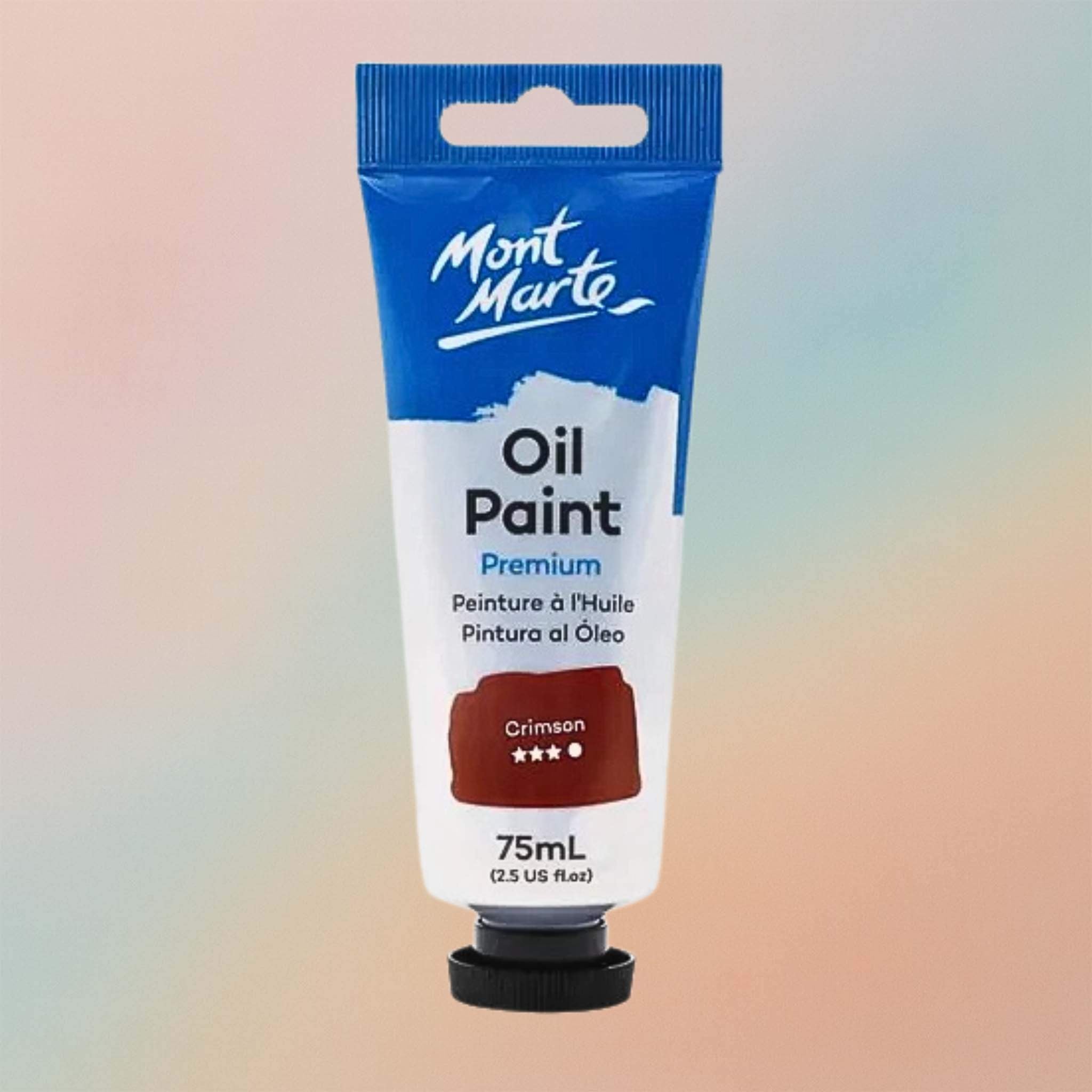 Mont Marte Oil Paint Premium 75ml Tube – Crimson