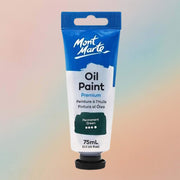 Mont Marte Oil Paint Premium 75ml Tube – Permanent Green