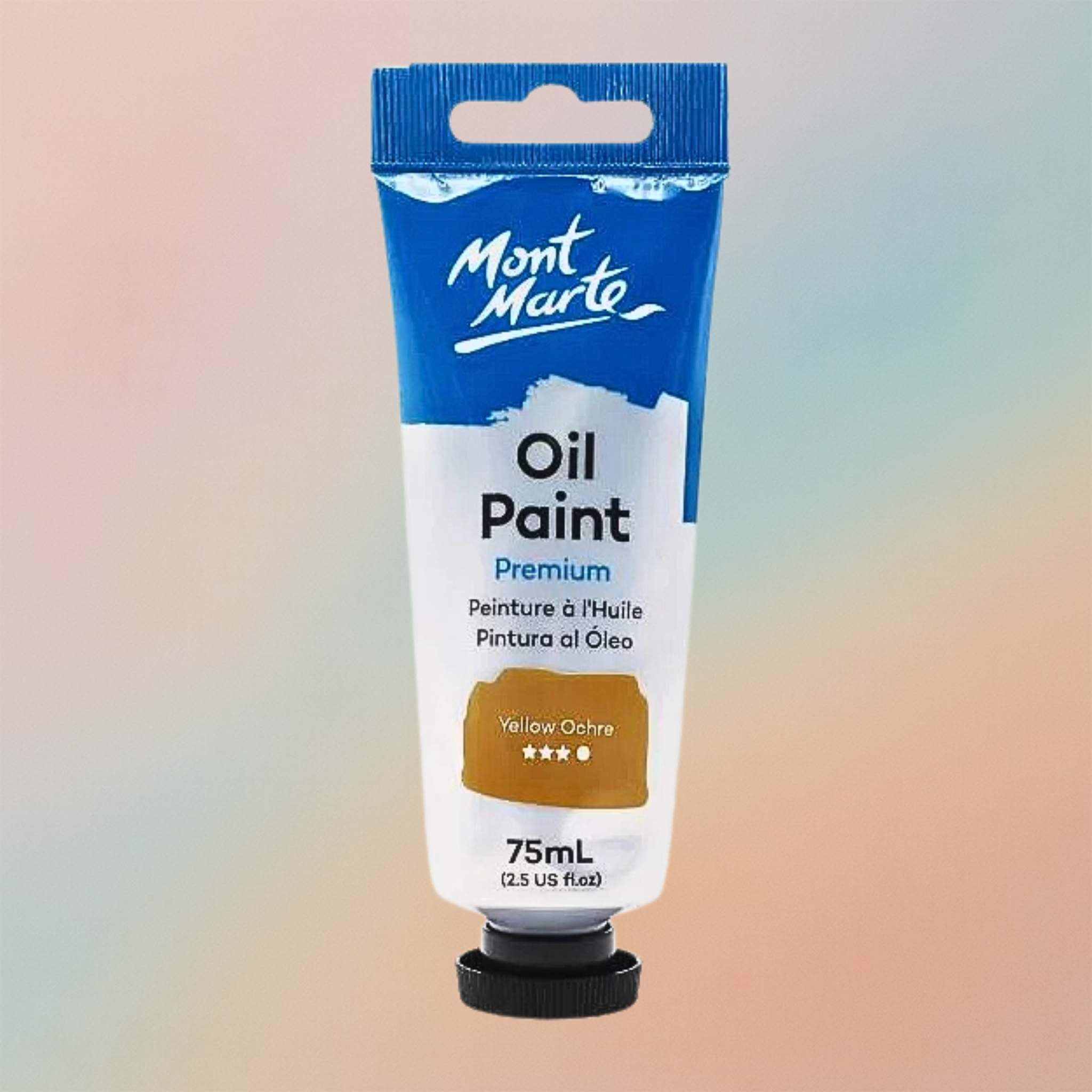 Mont Marte Oil Paint Premium 75ml Tube – Yellow Ochre