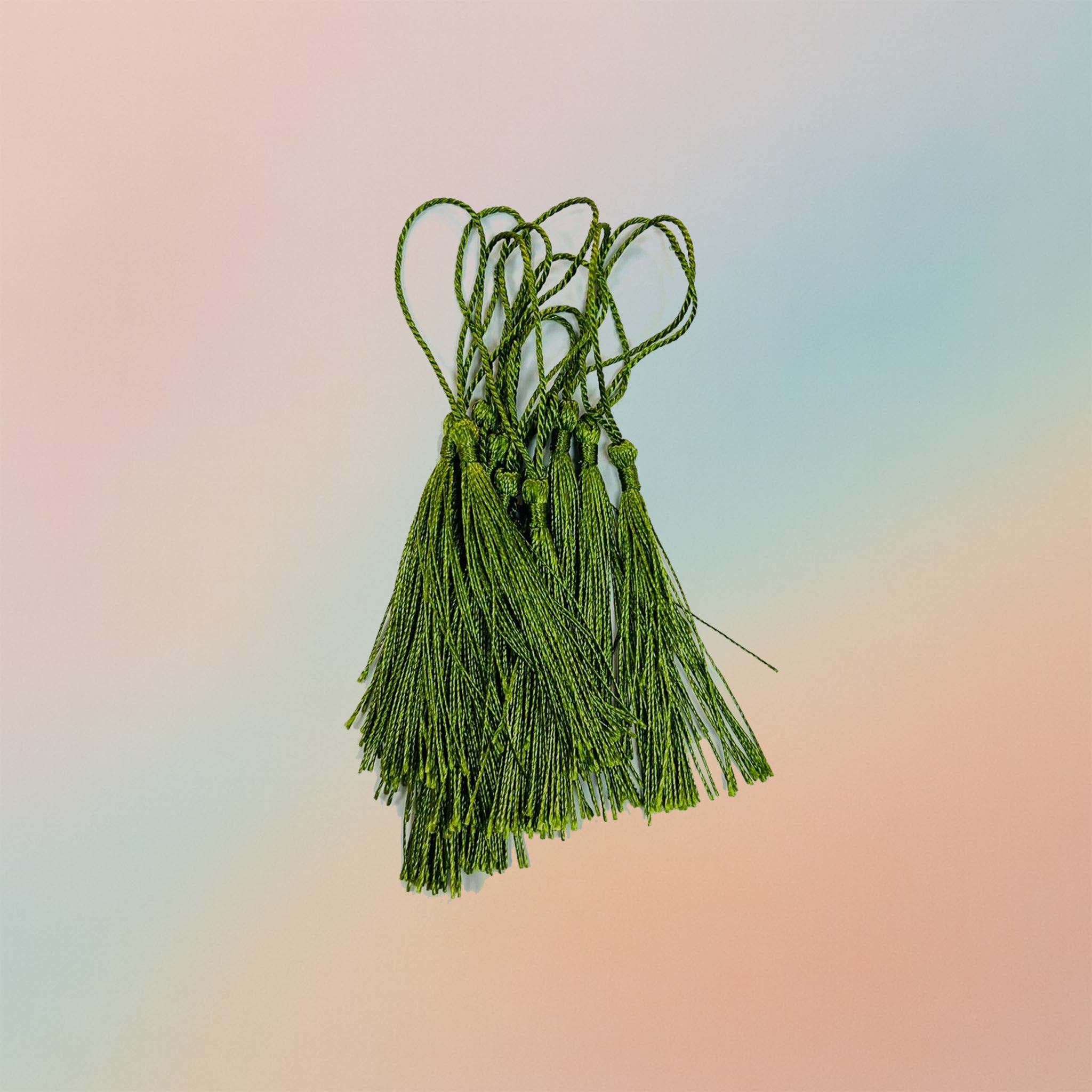 Bookmarks Polyester Silk Tassels 10pcs In 1 Bag