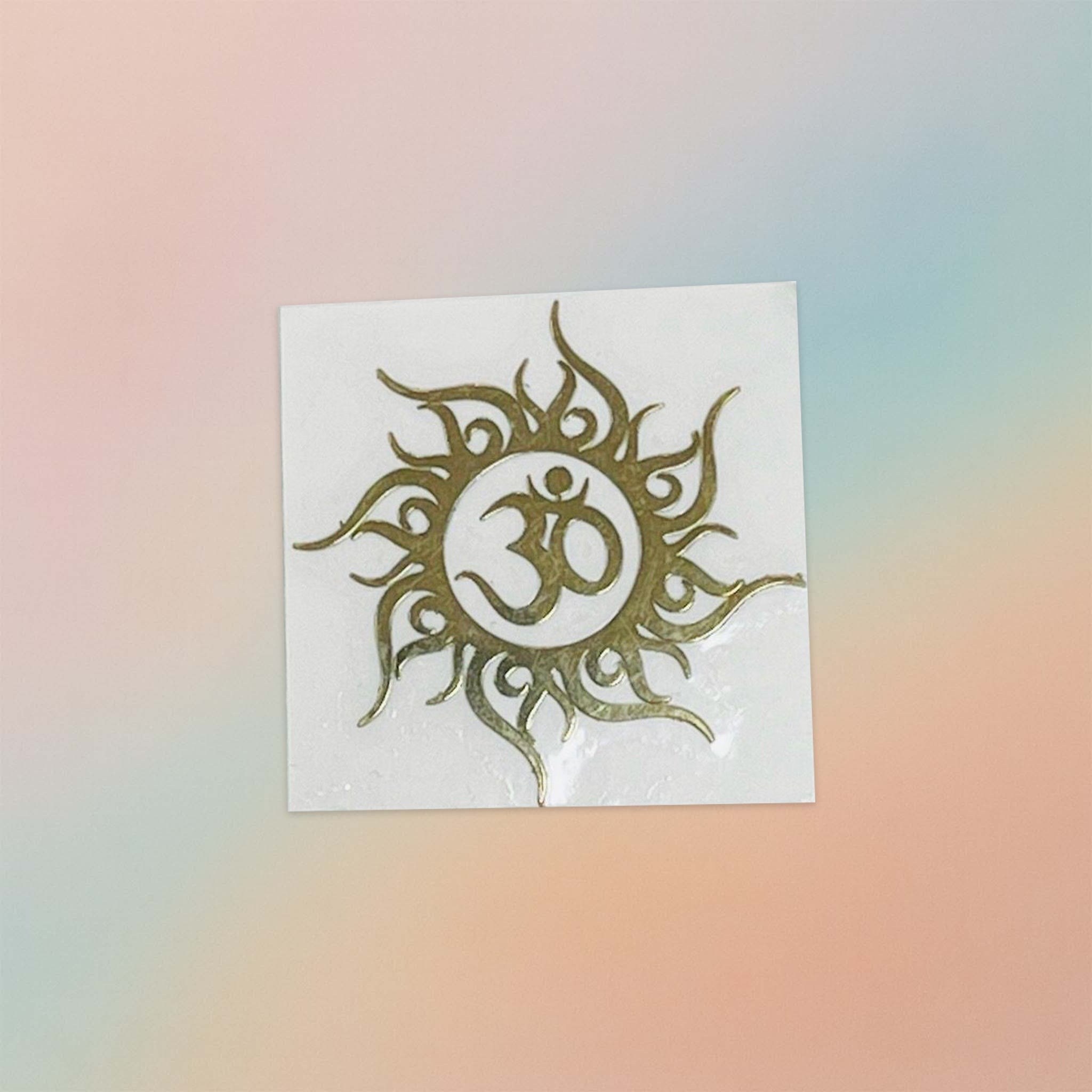 Om Metal Sticker