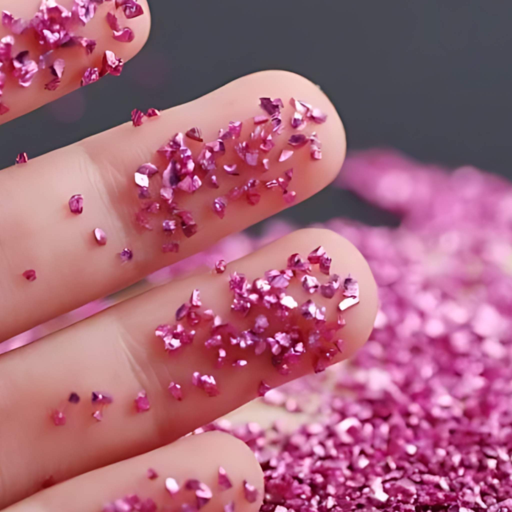 حبيبات البصل الوردية