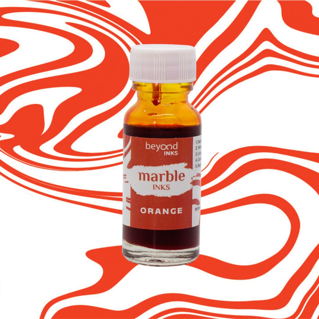Orange Marble Ink