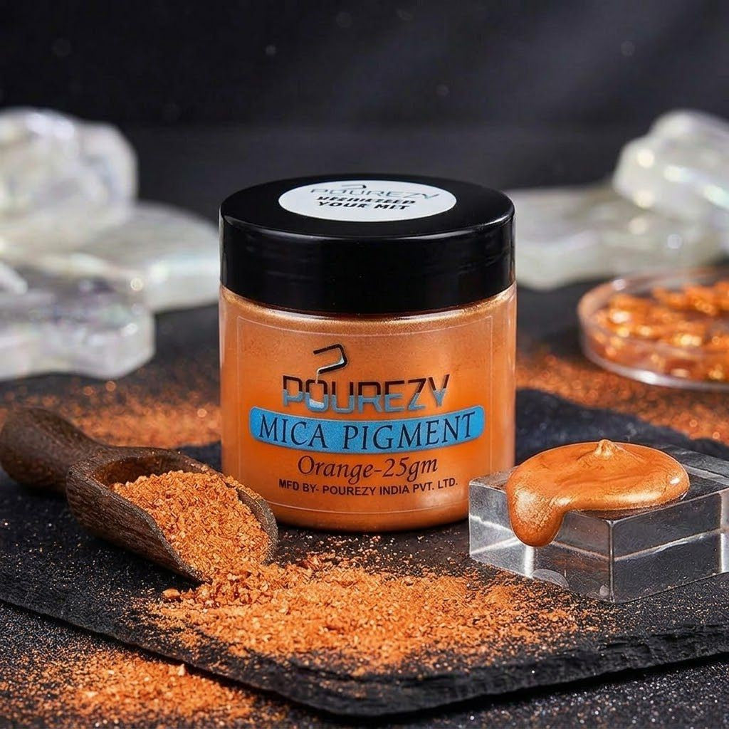 Pourezy Mica Pigment 25gm- Orange