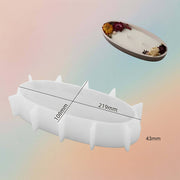 Oval Storage Bowl Tray Candle Jar Silicon Mold Flower Pot